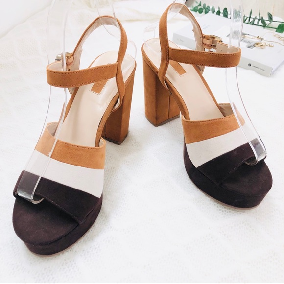 Forever 21 Shoes - Brown Comfortable Heel & Platform Sandals 😍😍😍